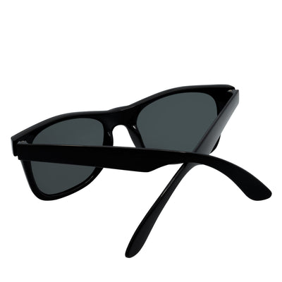 WAYFAIRE - Polarized Horn Rimmed Sunglasses Gloss Black Smoke