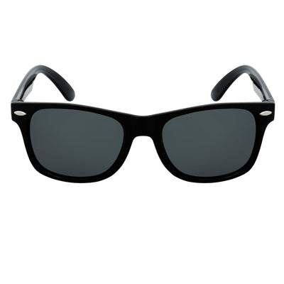 WAYFAIRE - Polarized Horn Rimmed Sunglasses Gloss Black Smoke