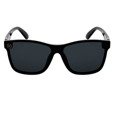 ZENITH - Mono Lens Shield Horn Rimmed Sunglasses Black Smoke