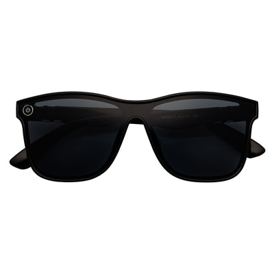 ZENITH - Mono Lens Shield Horn Rimmed Sunglasses Black Smoke