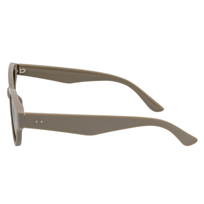 ZION - Small Oval Cat Eye Sunglasses Gray Smoke