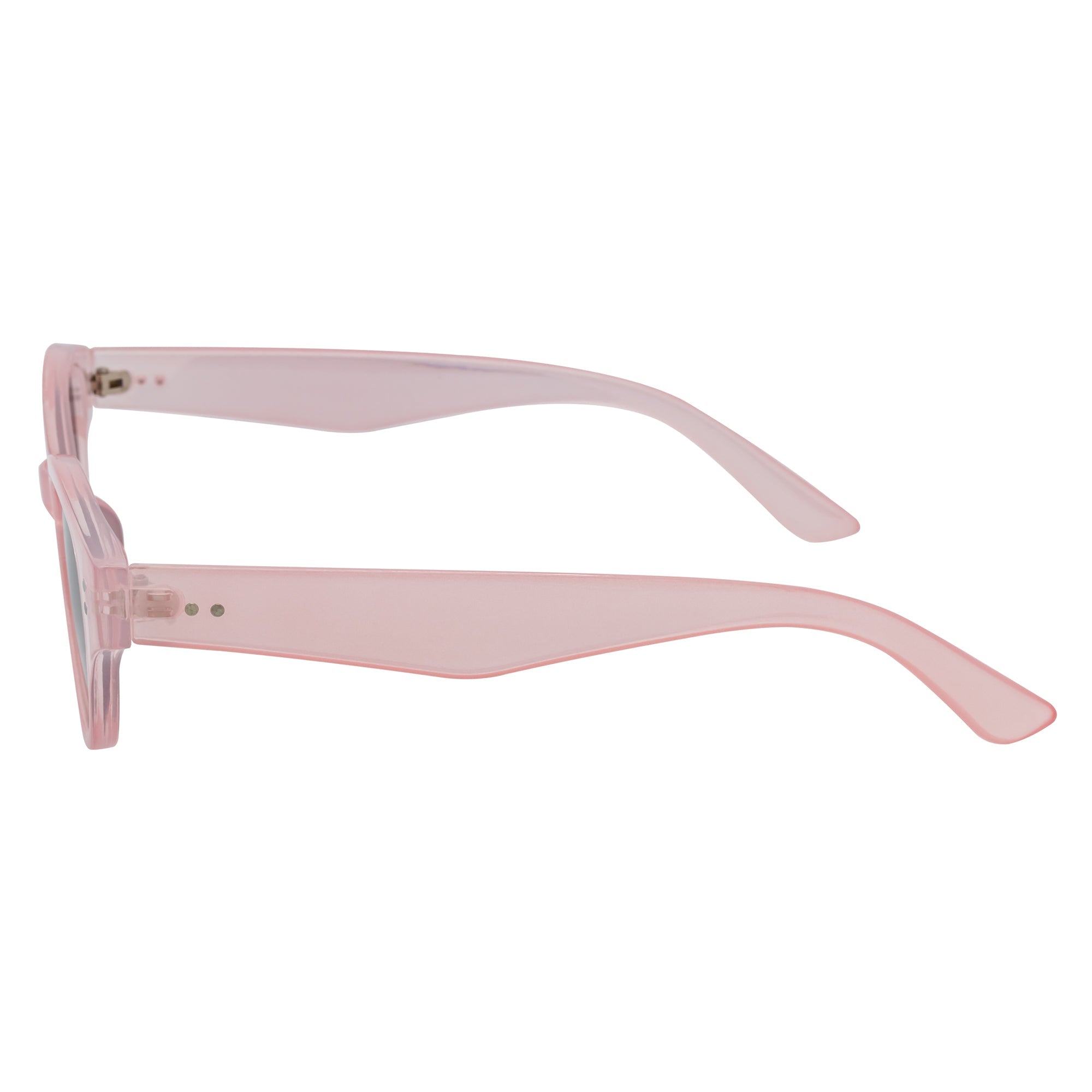 ZION - Small Oval Cat Eye Sunglasses Jelly Pink Smoke