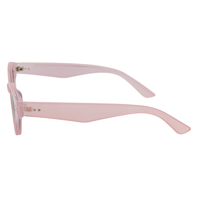ZION - Small Oval Cat Eye Sunglasses Jelly Pink Smoke