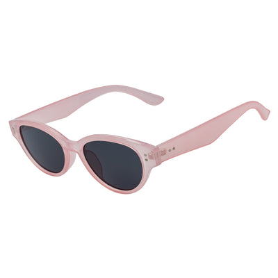 ZION - Small Oval Cat Eye Sunglasses Jelly Pink Smoke